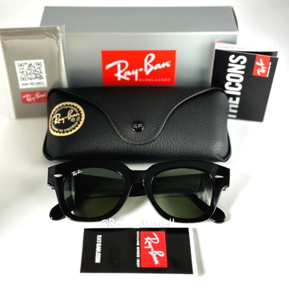 Ray-Ban State Street RB2186 Black New - Picture 11 of 16